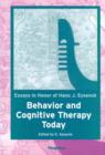 Image for Behavior and Cognitive Therapy Today