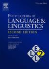 Image for The encyclopedia of language and linguistics : v. 1-14