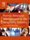 Image for Human resource management in the hospitality industry: an introductory guide.