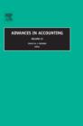 Image for Advances in accounting. : Vol. 22