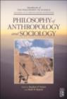 Image for Philosophy of anthropology and sociology