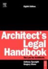 Image for Architect&#39;s Legal Handbook: The Law for Architects
