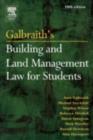 Image for Galbraith&#39;s Building and Land Management Law for Students.