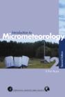 Image for Introduction to micrometeorology