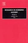 Image for Research in economic history. : Vol. 22
