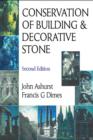 Image for Conservation of building and decorative stone