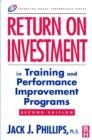 Image for Return on investment in training and performance improvement programs