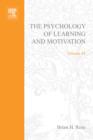 Image for The psychology of learning and motivation.: (Advances in research and theory) : Vol. 44,