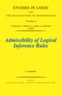 Image for Admissibility of logical inference rules