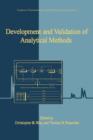 Image for Development and validation of analytical methods