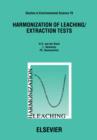 Image for Harmonization of leaching/extraction tests