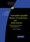 Image for Hydrophile-lipophile balance of surfactants and solid particles: physicochemical aspects and applications