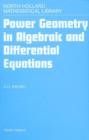 Image for Power geometry in algebraic and differential equations