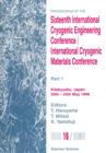 Image for Proceedings of the Sixteenth International Cryogenic Engineering Conference/ International Cryogenic Materials Conference: Kitakyushu, Japan, 20-24 May 1996