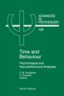 Image for Time and behaviour: psychological and neurobehavioural analyses