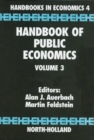 Image for Handbook of public economics.