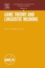 Image for Game theory and linguistic meaning