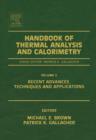 Image for Handbook of thermal analysis and calorimetry