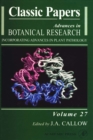 Image for Advances in botanical research: incorporating advances in plant pathology. (Classic papers)