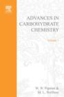Image for ADVANCES IN CARBOHYDRATE CHEMISTRY VOL 1