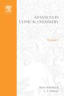 Image for ADVANCES IN CLINICAL CHEMISTRY VOL 8