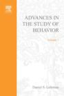 Image for ADVANCES IN THE STUDY OF BEHAVIOR VOL 1