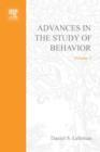 Image for Advances in the study of behavior. : Vol.3