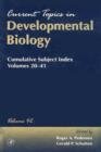 Image for Current topics in developmental biology.: (Cumulative subject index : volumes 20-41)