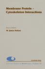 Image for Membrane protein-cytoskeleton interactions