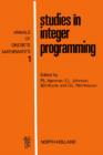 Image for Studies in integer programming