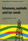 Image for Bitumens, asphalts and tar sands