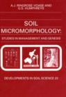 Image for Soil micromorphology: studies in management and genesis