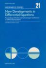Image for New Developments In Differential Equations
