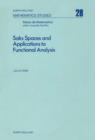 Image for Saks spaces and applications to functional analysis