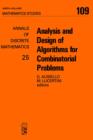 Image for Analysis and design of algorithms for combinatorial problems