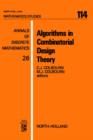 Image for Algorithms in Combinatorial Design Theory