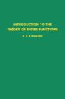 Image for Introduction to the theory of entire functions : v. 56