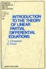 Image for Introduction to the theory of linear partial differential equations