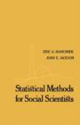 Image for Statistical methods for social scientists