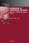 Image for Handbook of Corporate Finance. [Volume 2] Empirical Corporate Finance