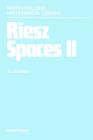 Image for Riesz spaces II