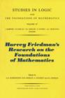 Image for Harvey Friedman&#39;s research on the foundations of mathematics