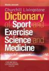 Image for Churchill Livingstone&#39;s dictionary of sport and exercise science and medicine