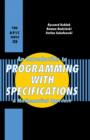 Image for An Introduction to Programming With Specifications: A Mathematical Approach : no.35