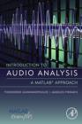 Image for Introduction to audio analysis: a MATLAB approach