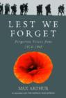 Image for Lest we forget  : forgotten voices from 1914-1945