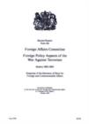 Image for Foreign Policy Aspects of the War Against Terrorism : Response of the Secretary of State for Foreign and Commonwealth Affairs