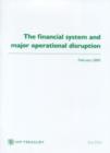 Image for The Financial System and Major Operational Disruption