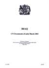 Image for Iraq : UN Documents of Early March 2003