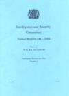 Image for Intelligence and Security Committee : annual report 2003-2004
